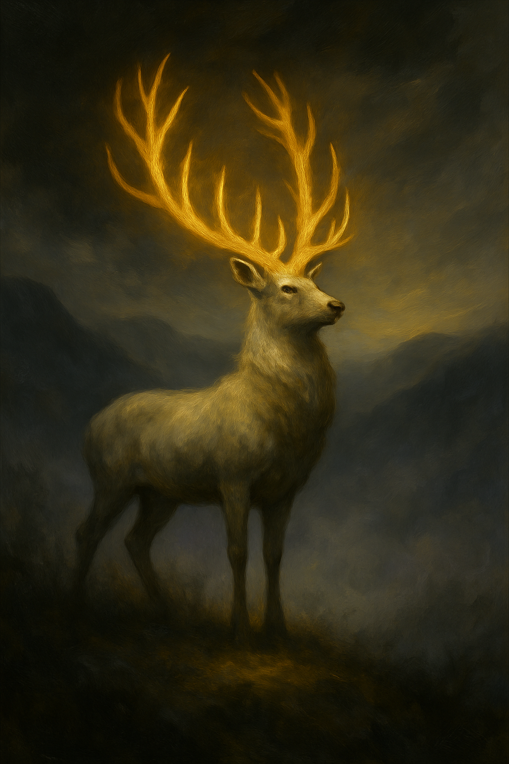 “Fantasy of the Golden Stag of Dawn”