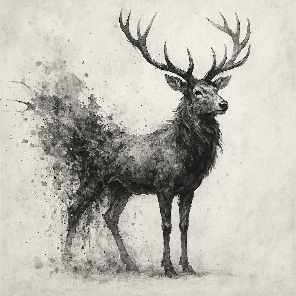 “Monochrome Beasts: A Surreal Abstract Animal Canvas Collection | Zebra, Lion, Horse, Wolf, Eagle, and More” in 4k resolution