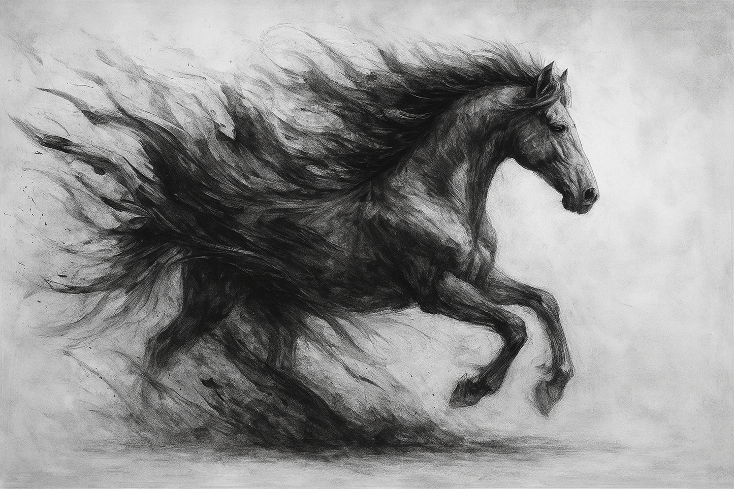 “Monochrome Beasts: A Surreal Abstract Animal Canvas Collection | Zebra, Lion, Horse, Wolf, Eagle, and More” in 4k resolution