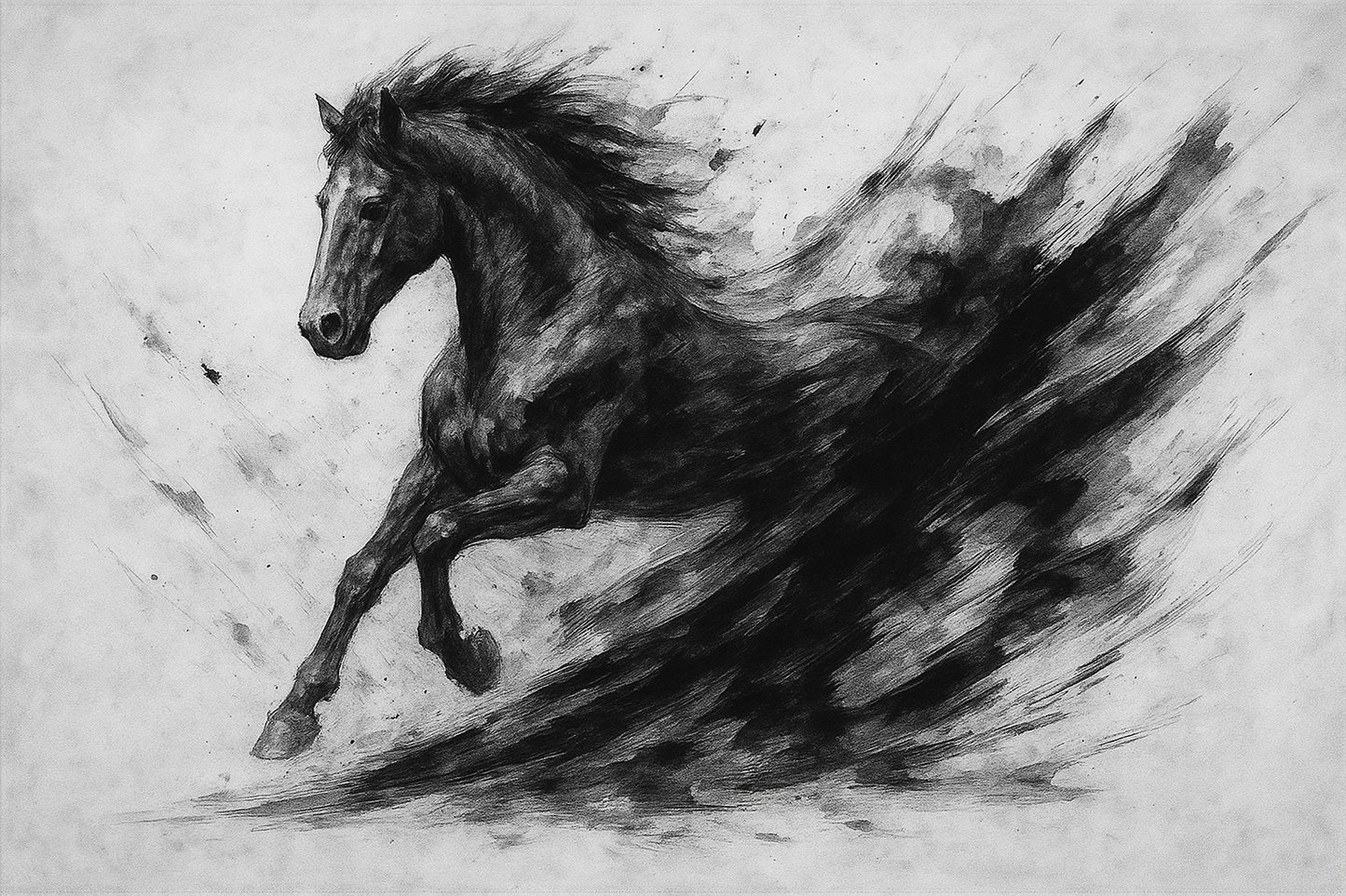 “Monochrome Beasts: A Surreal Abstract Animal Canvas Collection | Zebra, Lion, Horse, Wolf, Eagle, and More” in 4k resolution